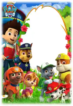 Effett tar-ritratti mill-kategorija Tfal varji № 158461. Kitba fuq il-qafas: PAW Patrol
