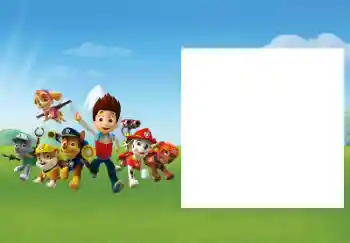 Effett tar-ritratti mill-kategorija Tfal varji № 174061. Kitba fuq il-qafas: PAW Patrol