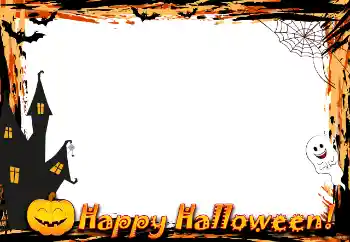 Effett tar-ritratti mill-kategorija Festi varji № 154389. Kitba fuq il-qafas: Happy Halloween