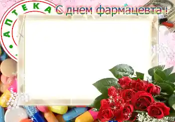 Effett tar-ritratti mill-kategorija Festi varji № 4479. Kitba fuq il-qafas: С днем фармацевта!