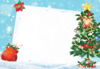 Effett tar-ritratti mill-kategorija Karti tal-Awguri tal-Milied № 38751. Kitba fuq il-qafas: Merry Christmas!